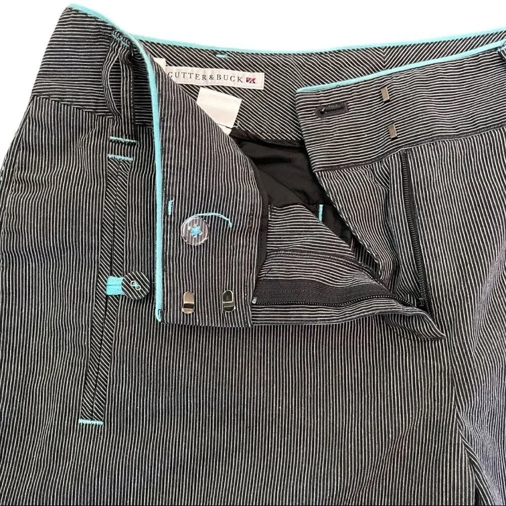 Cutter & Buck Annika Striped Golf Shorts Sz 8